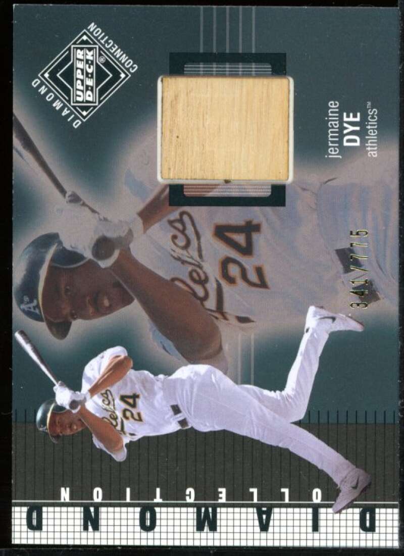 Jermaine Dye DC Bat Card 2002 Upper Deck Diamond Connection #401 Image 1