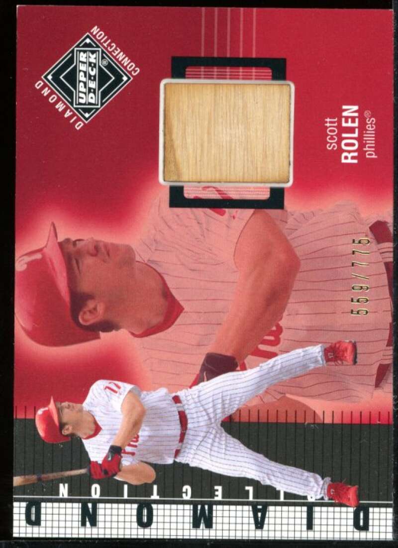 Scott Rolen DC Bat Card 2002 Upper Deck Diamond Connection #406 Image 1