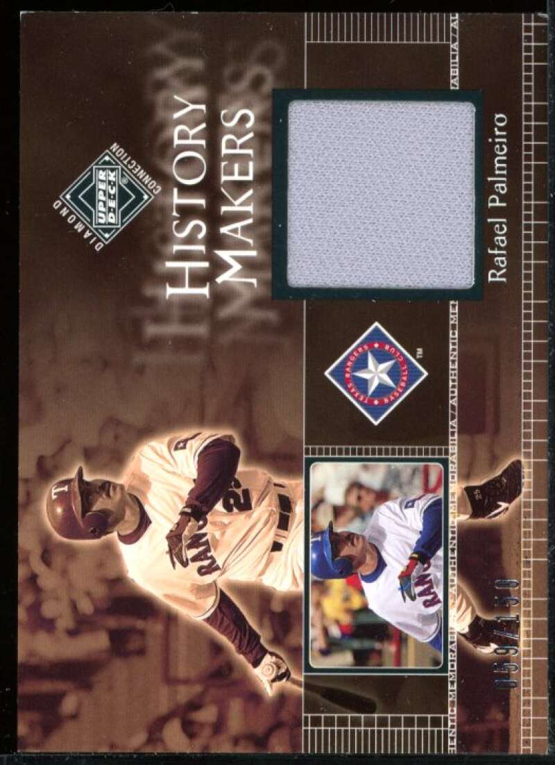 Rafael Palmeiro HM Jsy Card 2002 Upper Deck Diamond Connection #327 Image 1