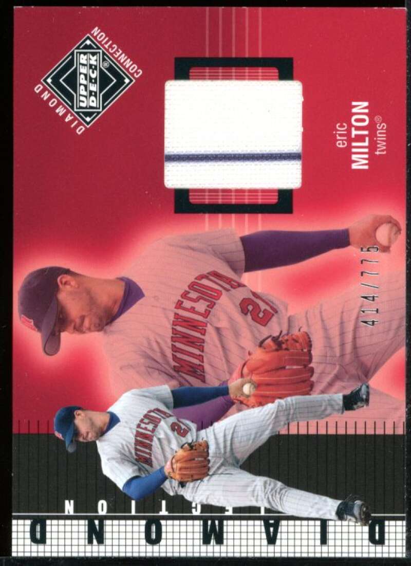 Eric Milton DC Jsy Card 2002 Upper Deck Diamond Connection #547 Image 1