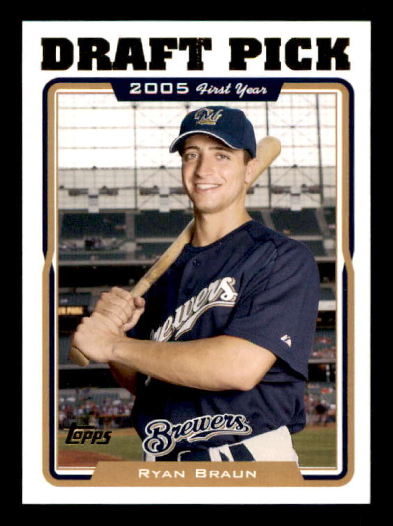 Ryan Braun DP Card 2005 Topps Update #313 Image 1
