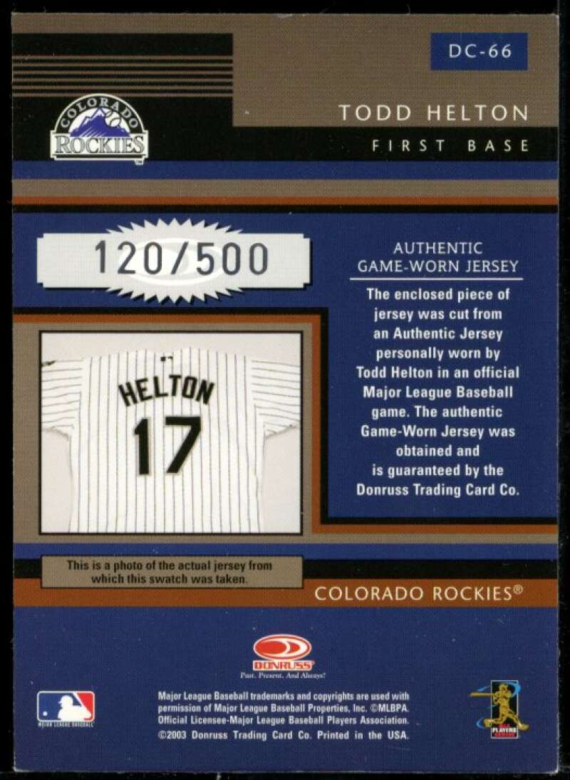 Todd Helton  Collectionzz