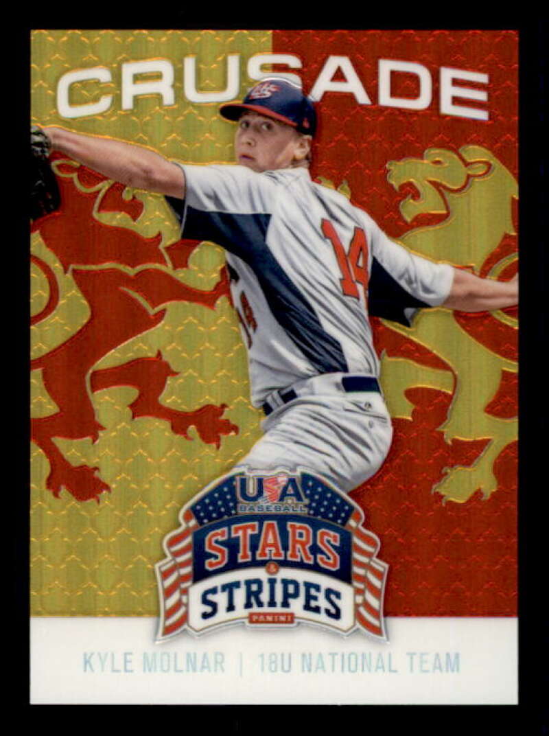 Kyle Molnar Card 2015 USA Baseball Stars and Stripes Crusade Red #62 Image 1
