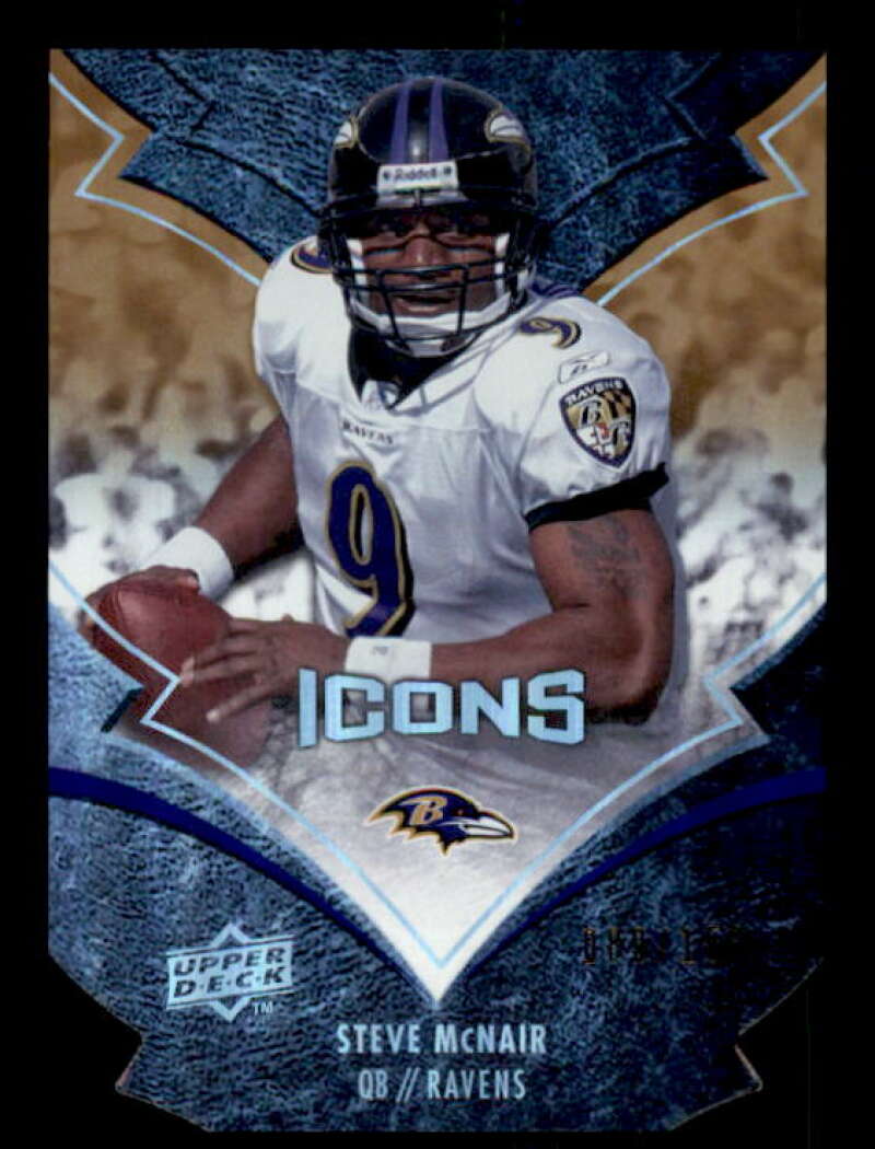 Steve McNair Card 2008 Upper Deck Icons Silver Die Cut #6 Image 1