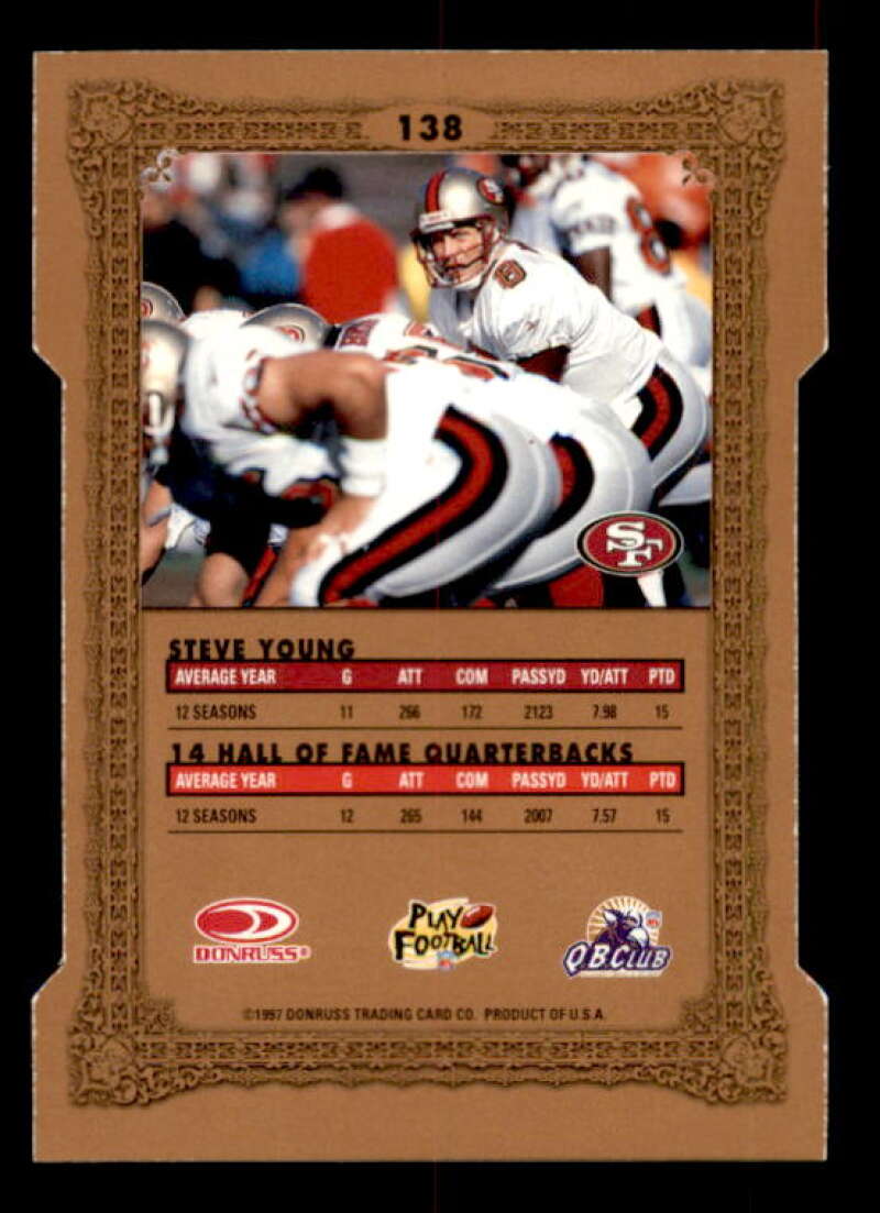 Steve Young NT B Card 1997 Donruss Preferred Cut To The Chase #138 Image 2