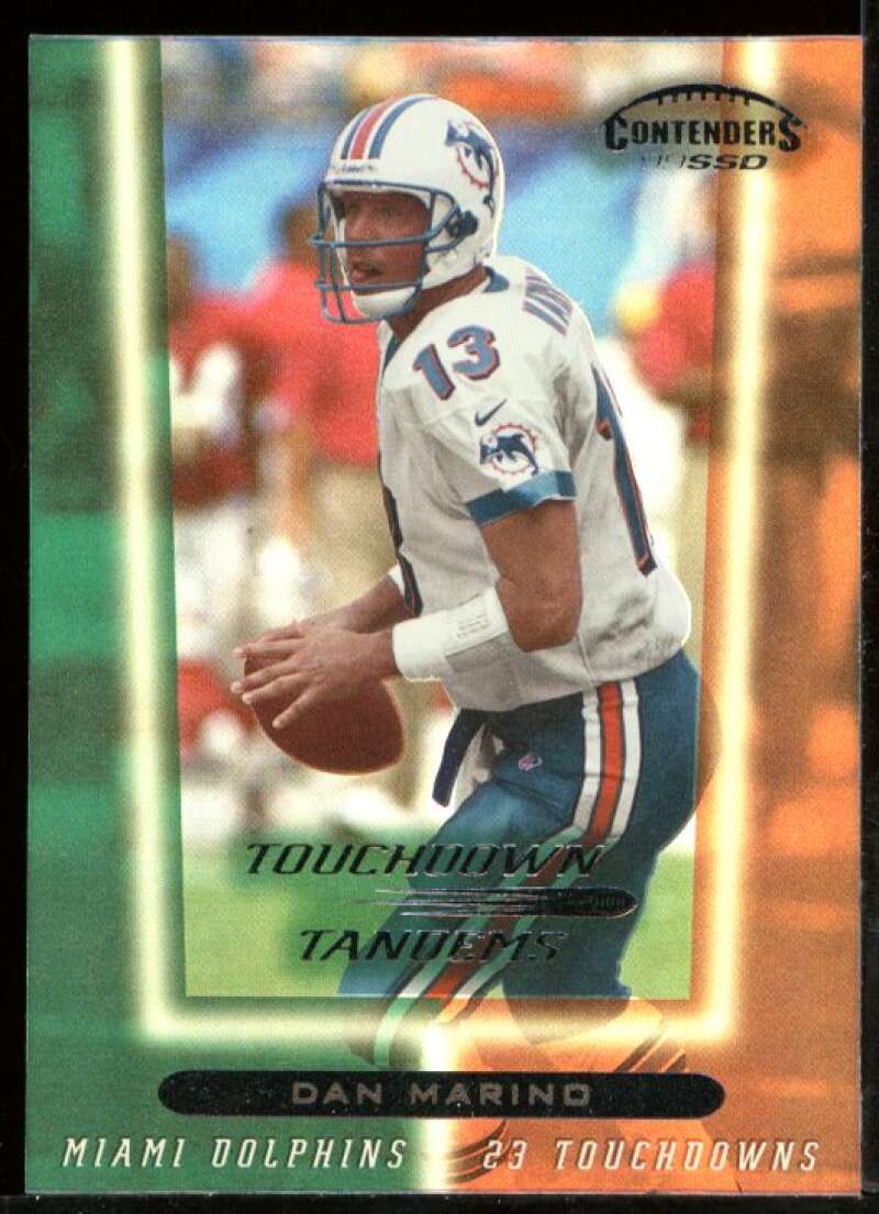 D.Marino/T.Martin Card 1999 Playoff Contenders SSD Touchdown Tandems #T2 Image 1