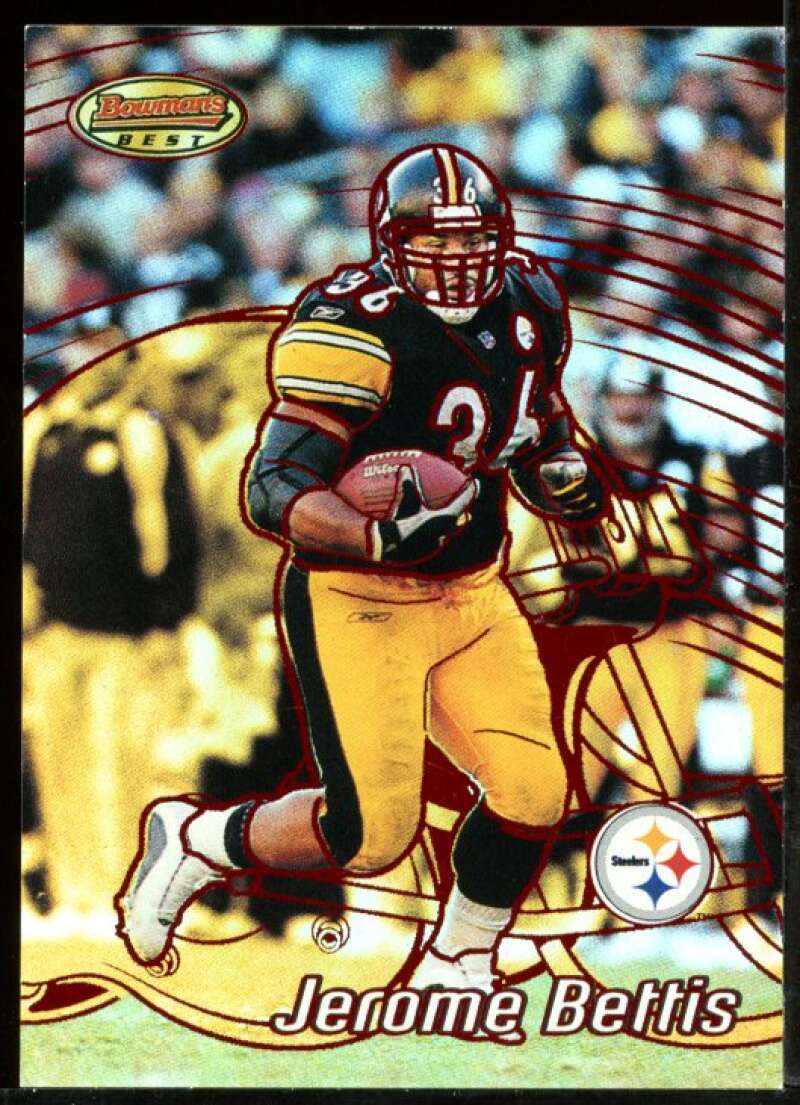 Jerome Bettis Card 2002 Bowman's Best Red #59 Image 1
