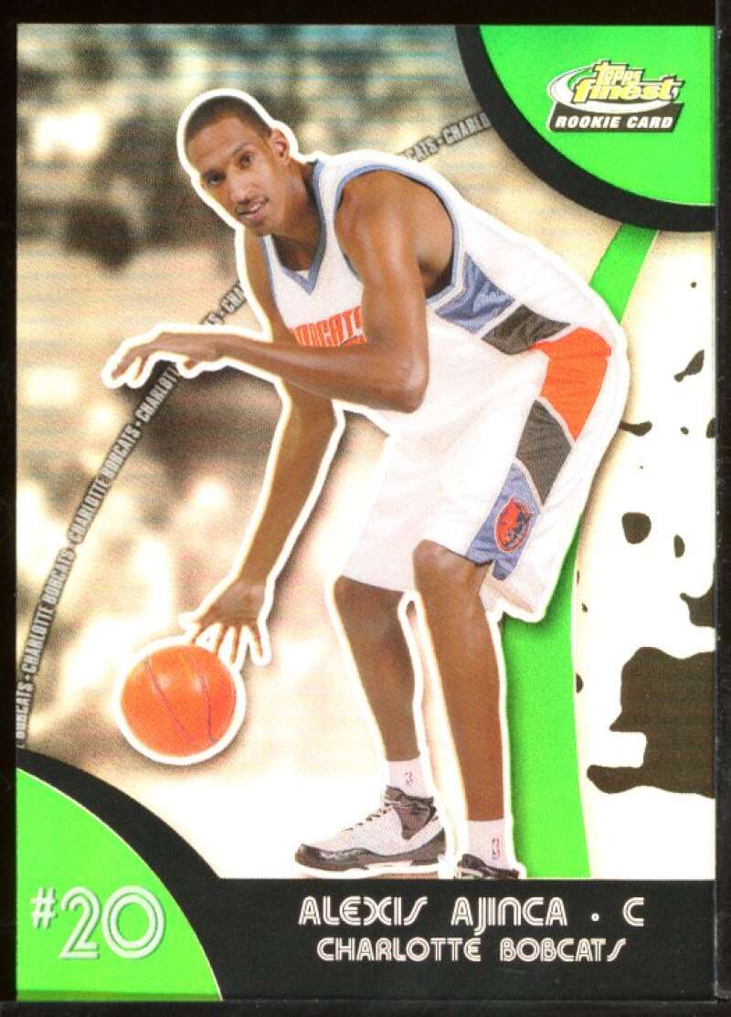 Alexis Ajinca Card 2007-08 Finest Refractors Green #120 Image 1