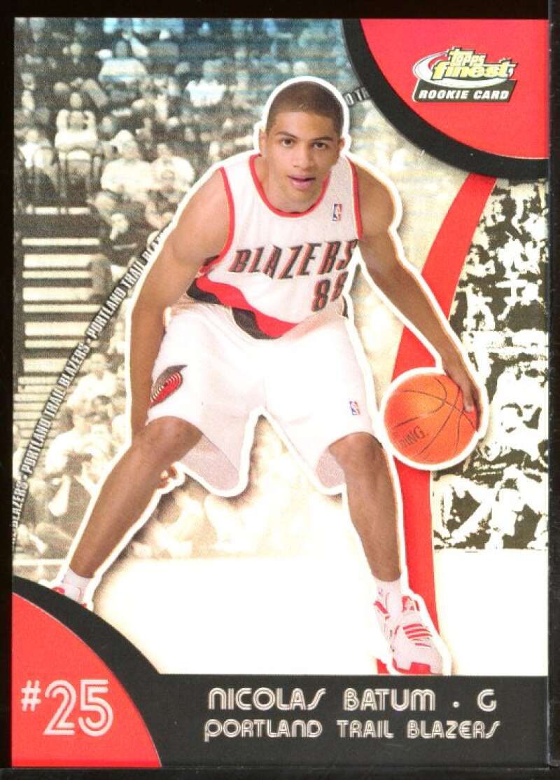 Nicolas Batum Rookie Card 2007-08 Finest Refractors #125 Image 1