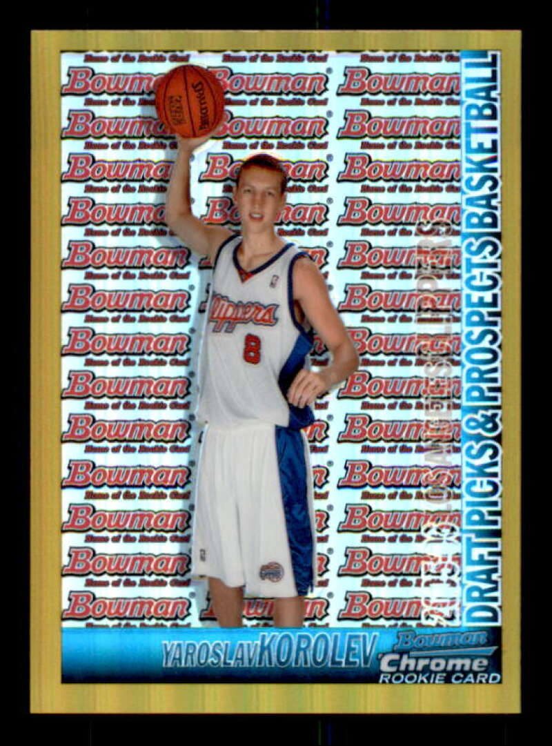 Yaroslav Korolev Rookie Card 2005-06 Bowman Chrome Refractors Gold #146 Image 1