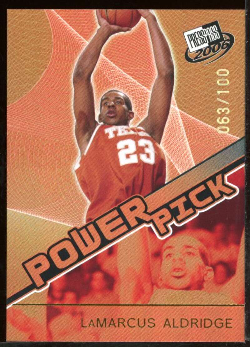 LaMarcus Aldridge PP Rookie Card 2006 Press Pass Reflectors Proofs #34 Image 1