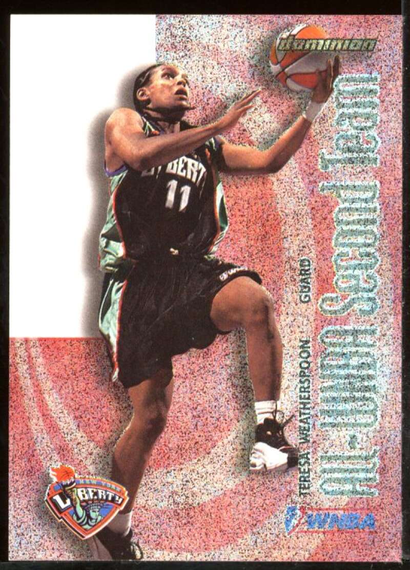 Teresa Weatherspoon Card 2000 SkyBox Dominion WNBA All-WNBA #AW9 Image 1