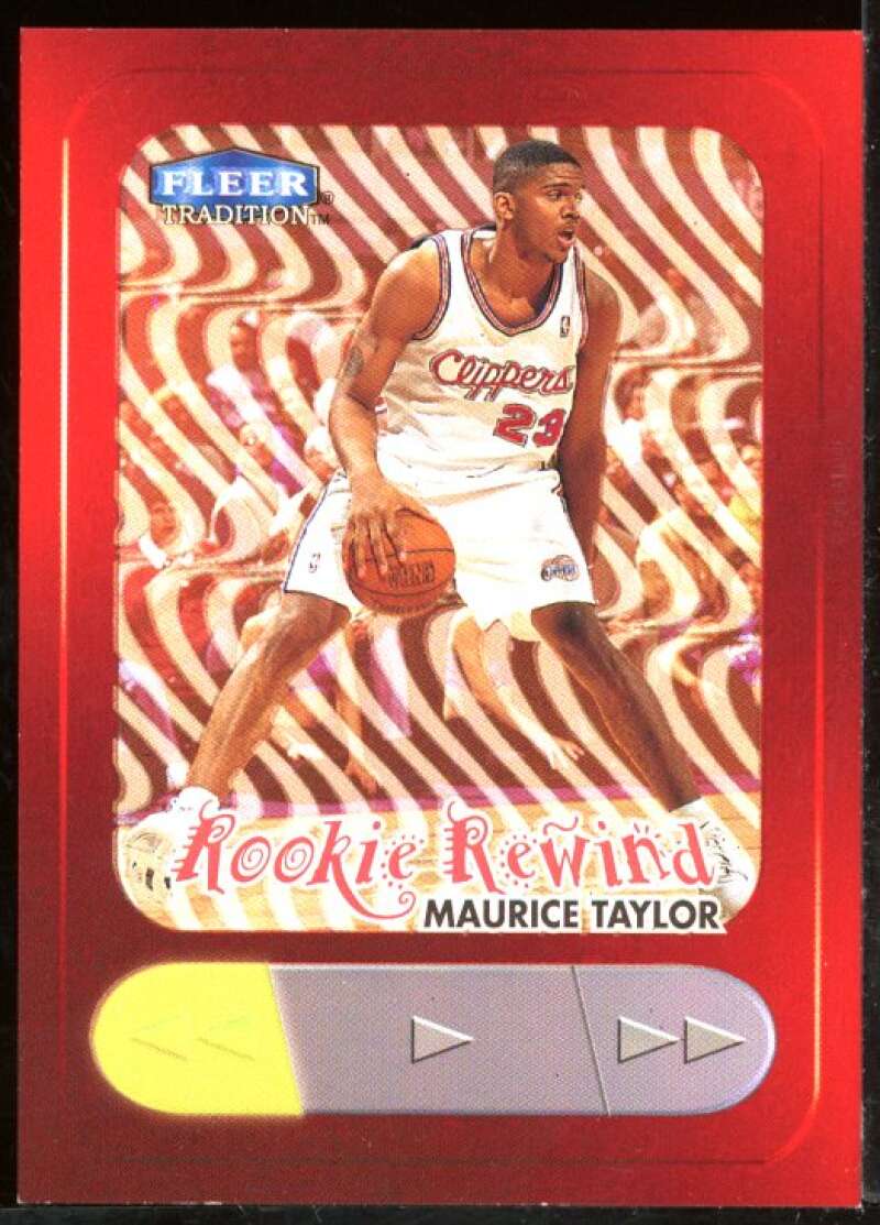 Maurice Taylor Card 1998-99 Fleer Rookie Rewind #8 Image 1