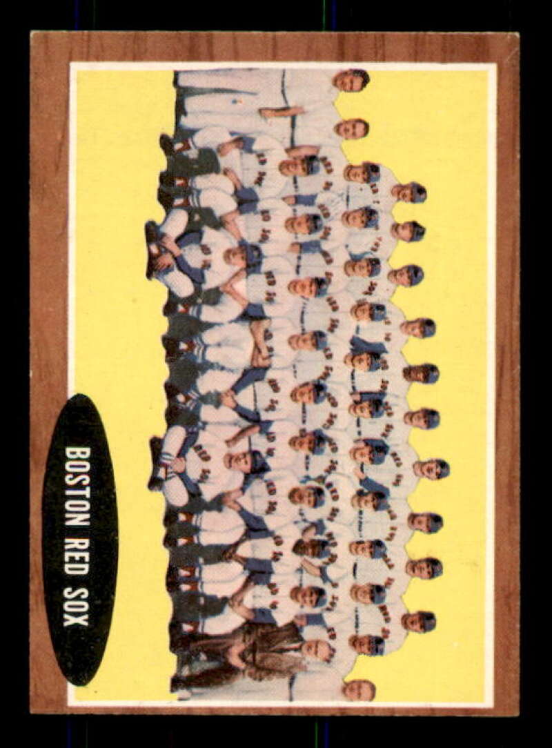 Boston Red Sox TC Card 1962 Topps #334 Image 1