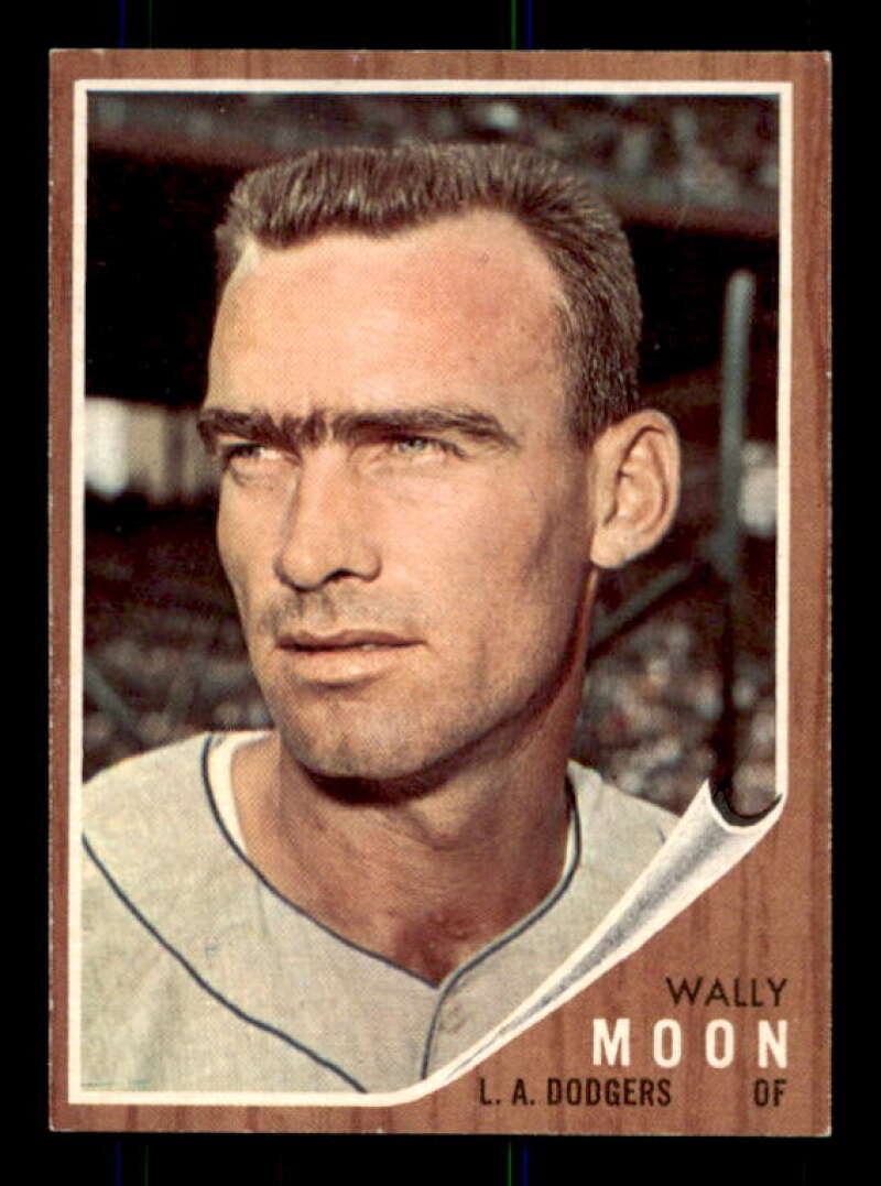 Wally Moon No Cap Card 1962 Topps #190A Image 1