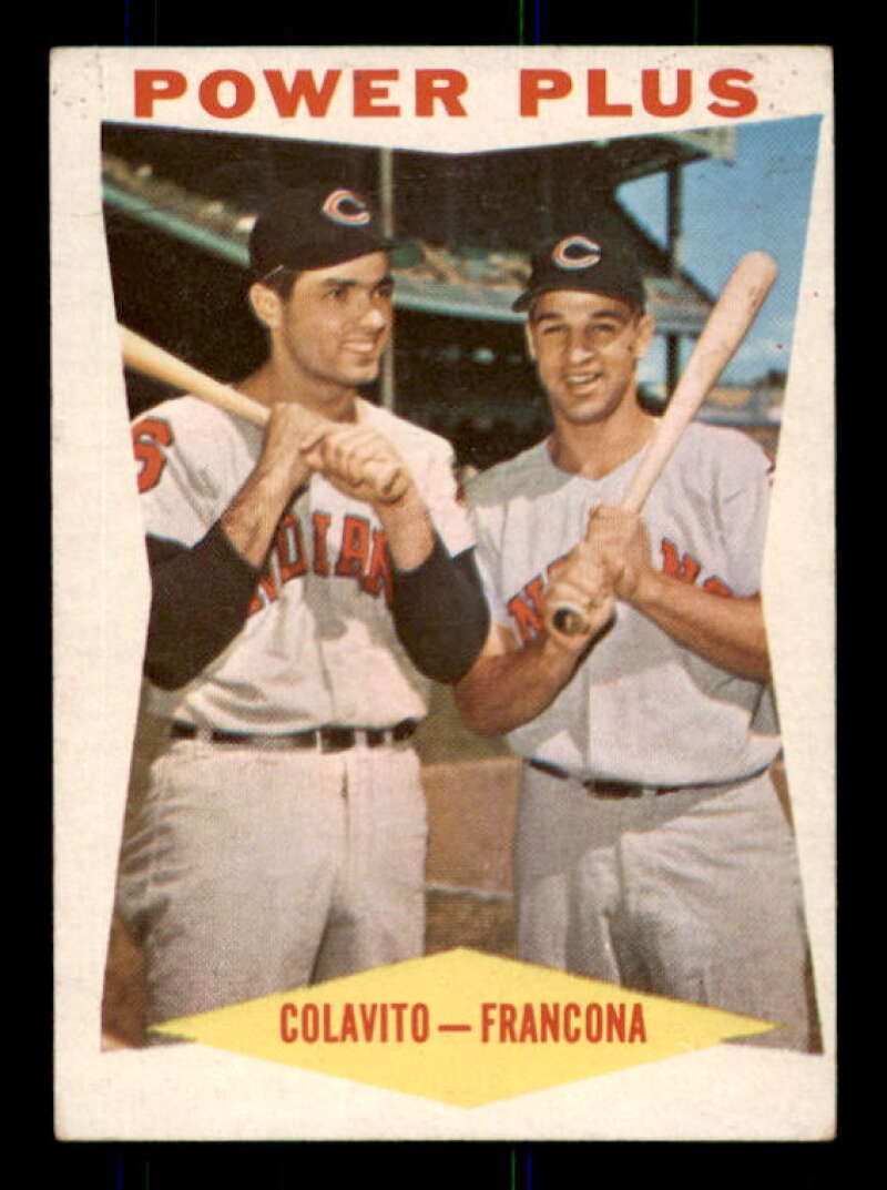 Power Plus/Rocky Colavito/Tito Francona Card 1960 Topps #260 Image 1
