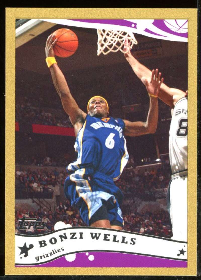 Bonzi Wells Card 2005-06 Topps Gold #112 Image 1