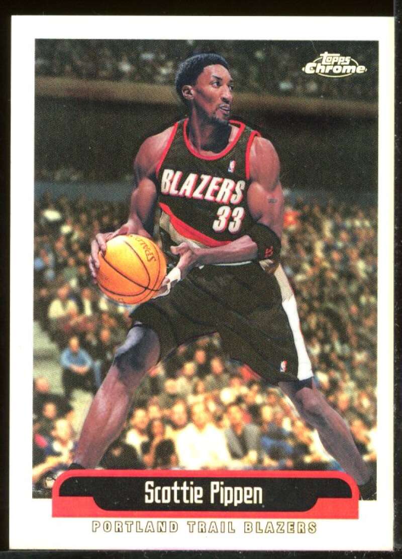 Scottie Pippen Card 1999-00 Topps Chrome Refractors #230 Image 1