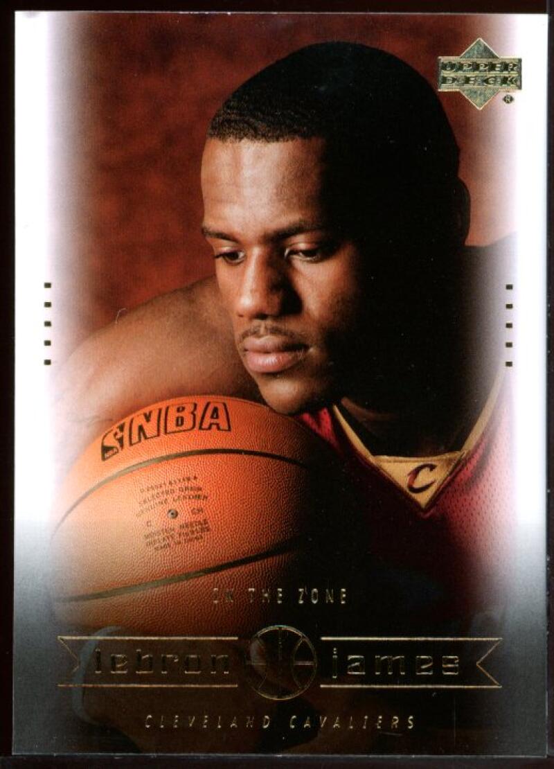 2003 Upper Deck #13 In the Zone Lebron James Cavaliers NBA Rookie Card Image 1