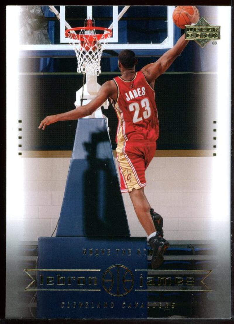 2003 Upper Deck #22 Above the Rim Lebron James Cavaliers NBA Rookie Card Image 1