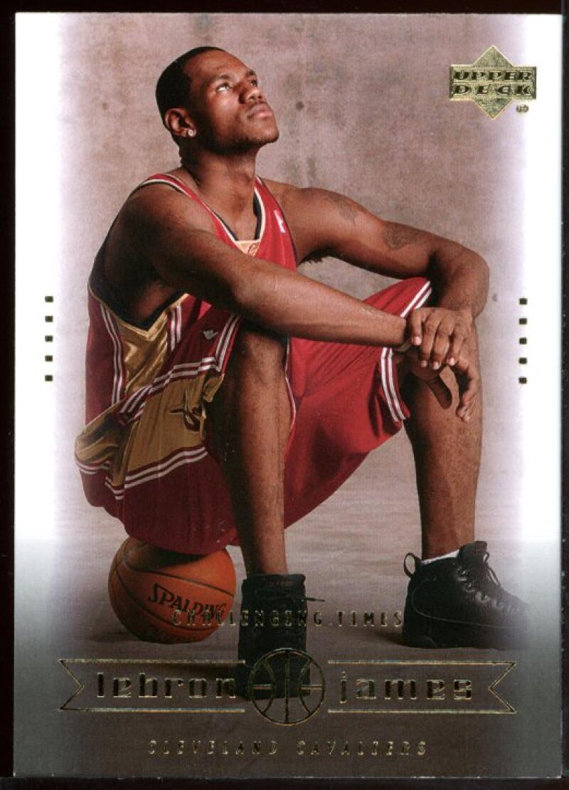 2003 Upper Deck #26 Challenging Times Lebron James Cavaliers NBA Rookie Card Image 1