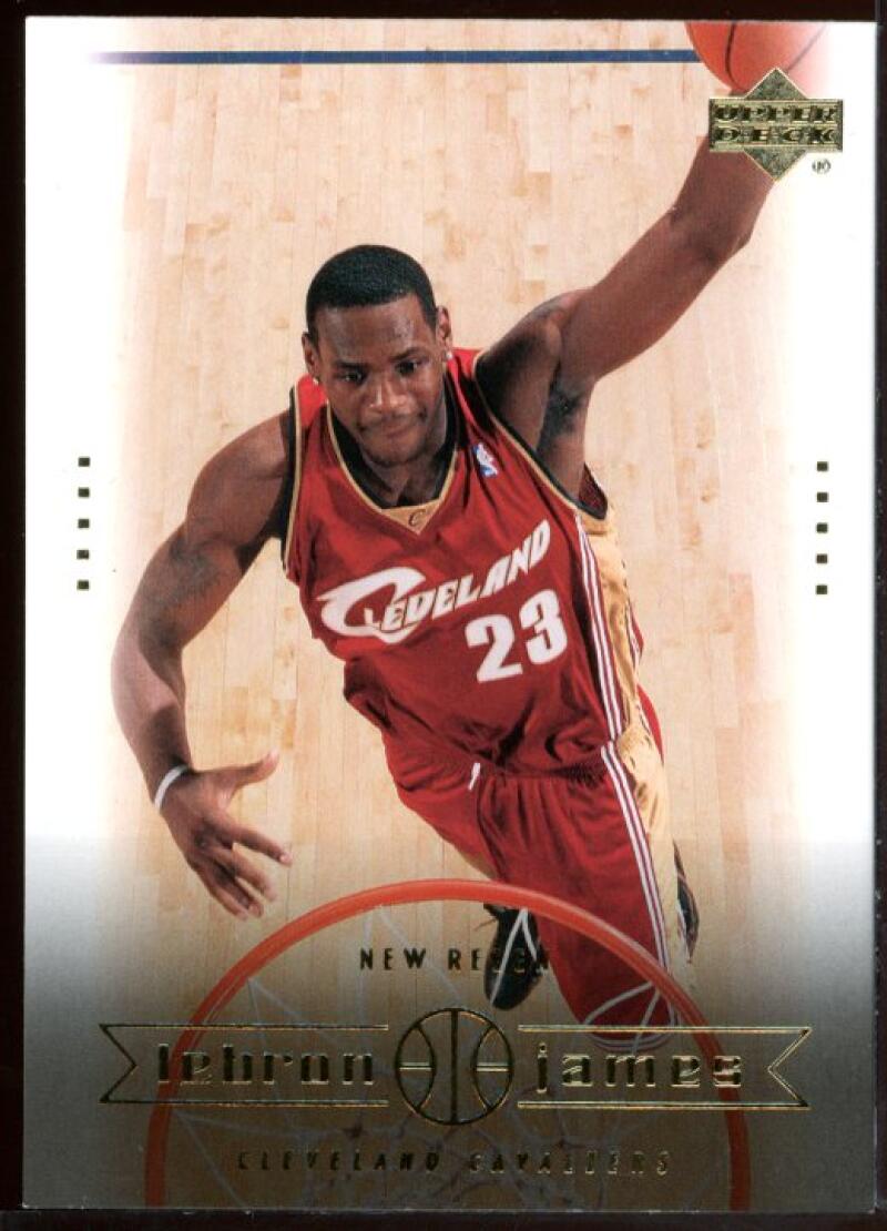 2003 Upper Deck #28 New Reign Lebron James Cavaliers NBA Rookie Card Image 1