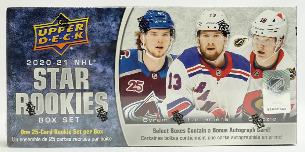 2020-21 Upper Deck NHL Rookie Box Set Hockey Hobby Box Image 1