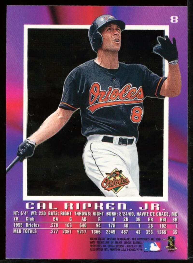 Cal Ripken Card 1997 E-X #8 Image 2