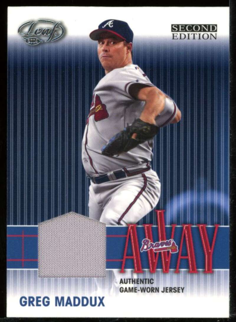 Greg Maddux A Card 2004 Leaf Home/Away Jerseys #1A Image 1