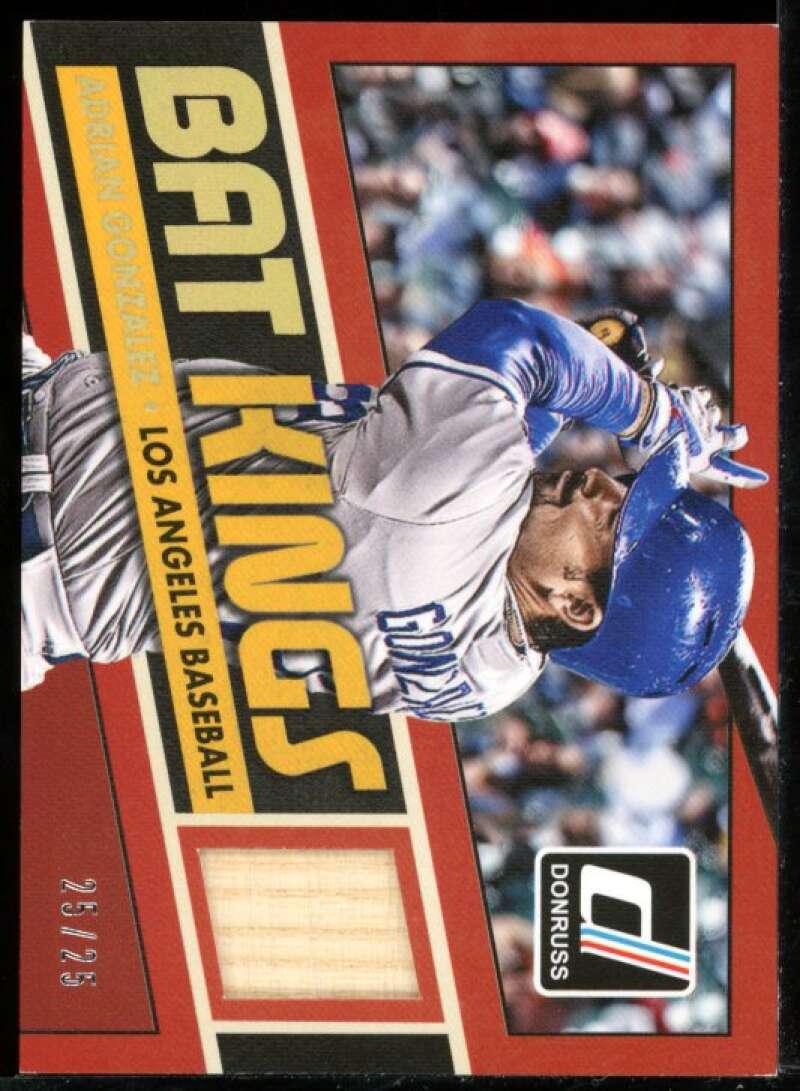 Adrian Gonzalez Card 2015 Donruss Bat Kings Studio Series #30 Image 1