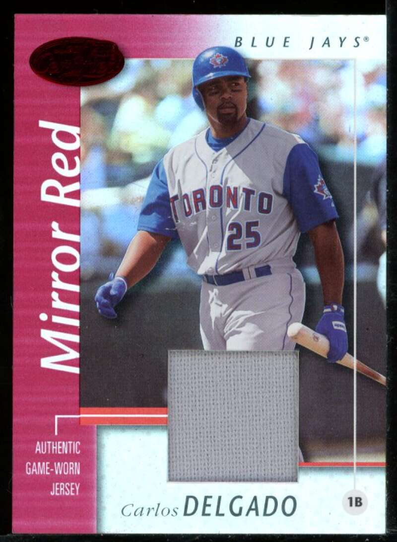 Carlos Delgado Jsy Card 2002 Leaf Certified Mirror Red #94 Image 1