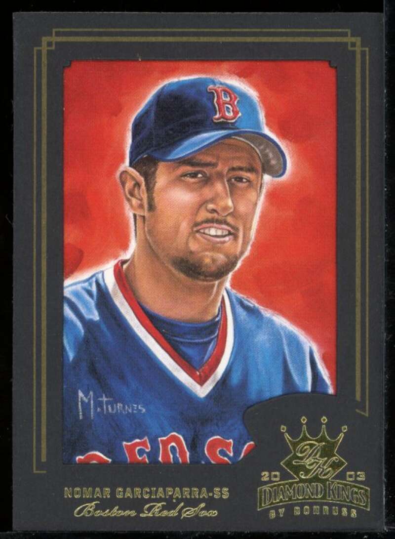 Nomar Garciaparra Card 2003 Diamond Kings Gold Foil #13 Image 1