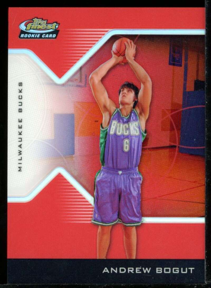 Andrew Bogut Rookie Card 2004-05 Finest Refractors Red #191 Image 1