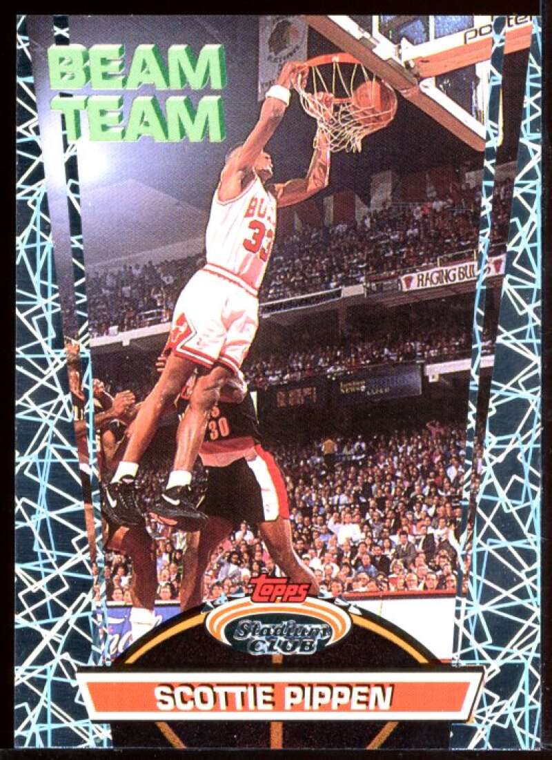 Scottie Pippen Card 1992-93 Stadium Club Beam Team #5 Image 1