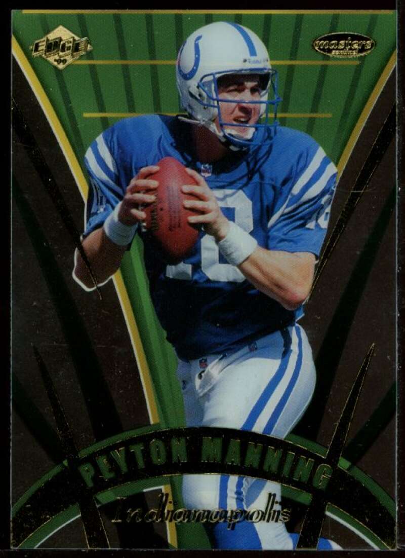 Peyton Manning Card 1999 Collector's Edge Masters Sentinels #S6 Image 1