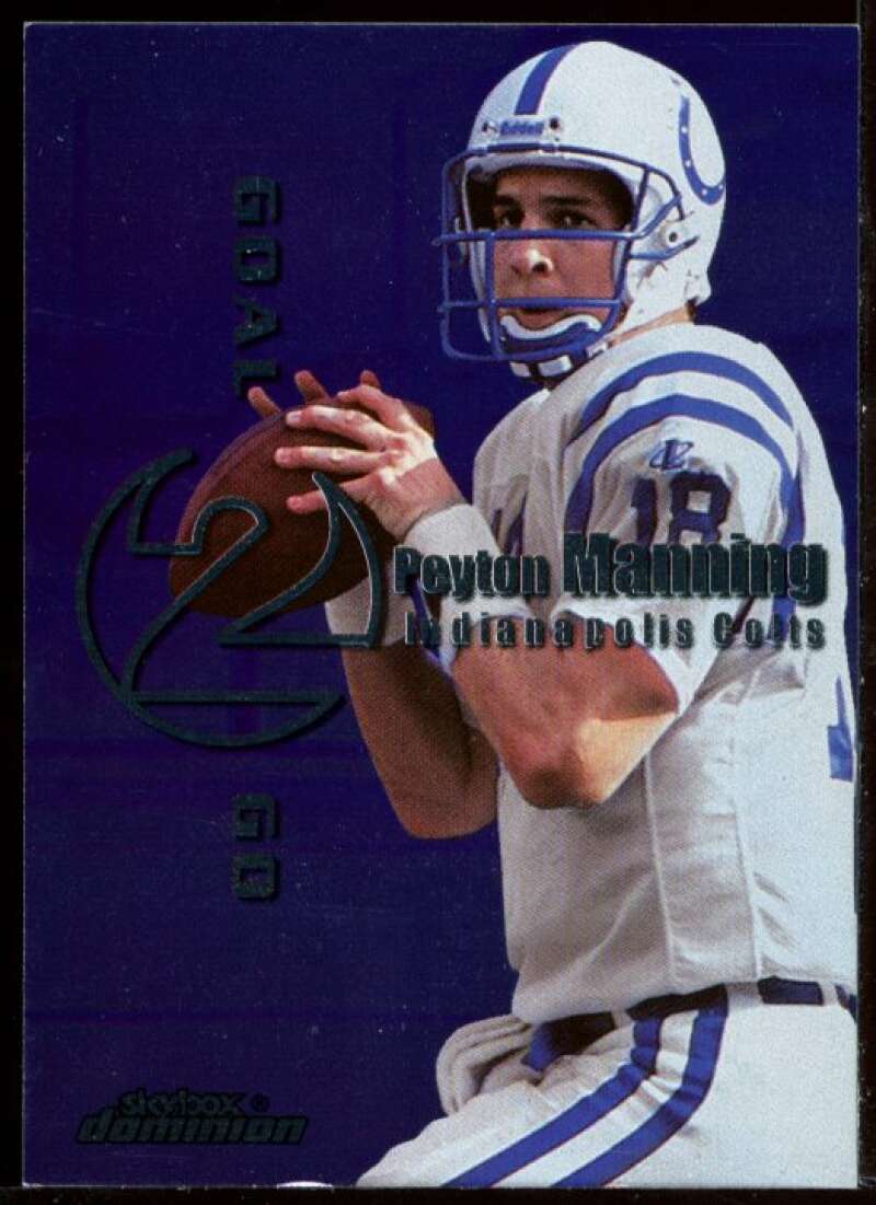 Peyton Manning/Ryan Leaf Card 1999 SkyBox Dominion Goal 2 Go #8 Image 1