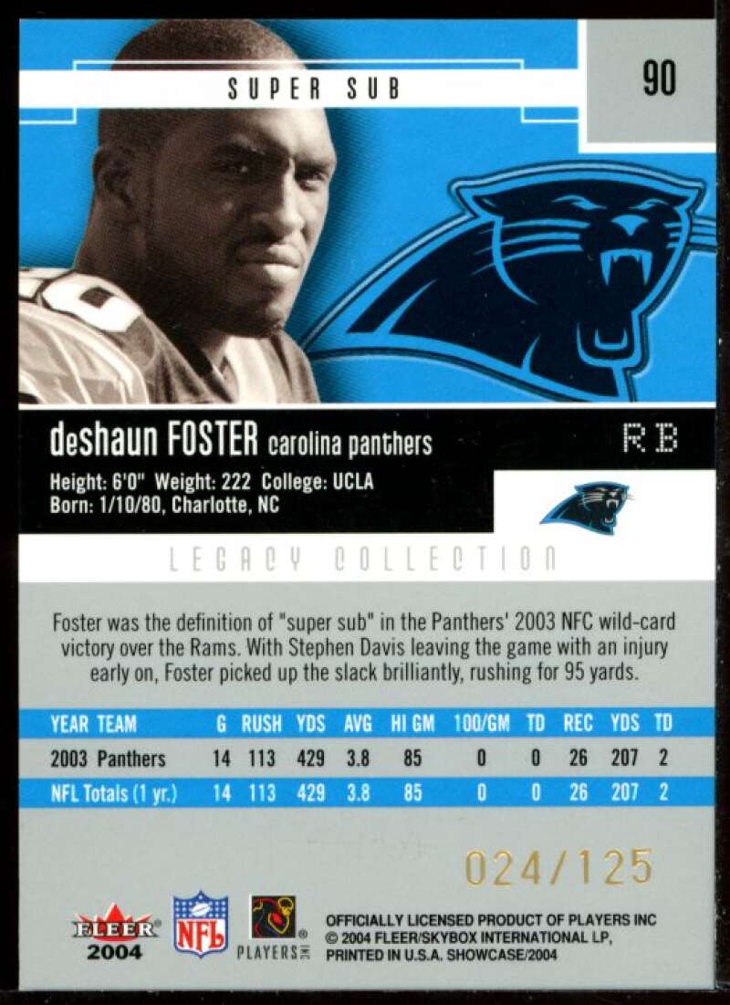 DeShaun Foster Card 2004 Fleer Showcase Legacy #90 Image 2