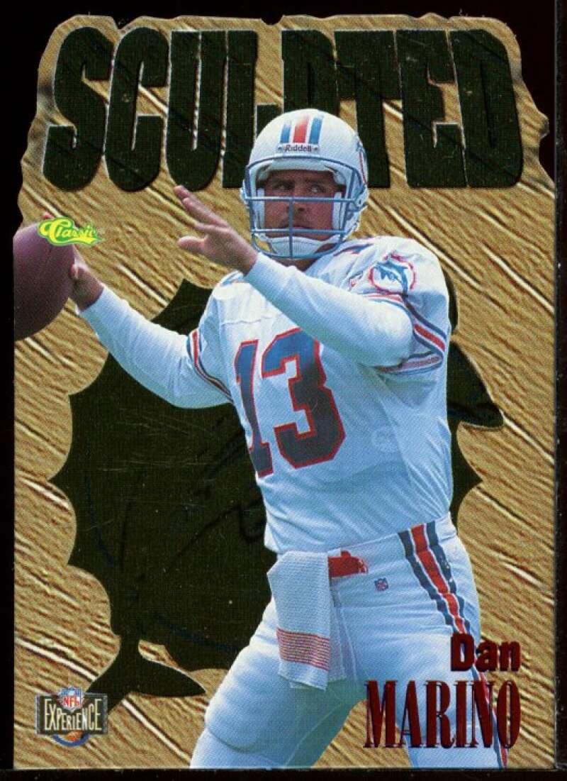 Dan Marino Card 1996 Classic NFL Experience Sculpted #S12 Image 1