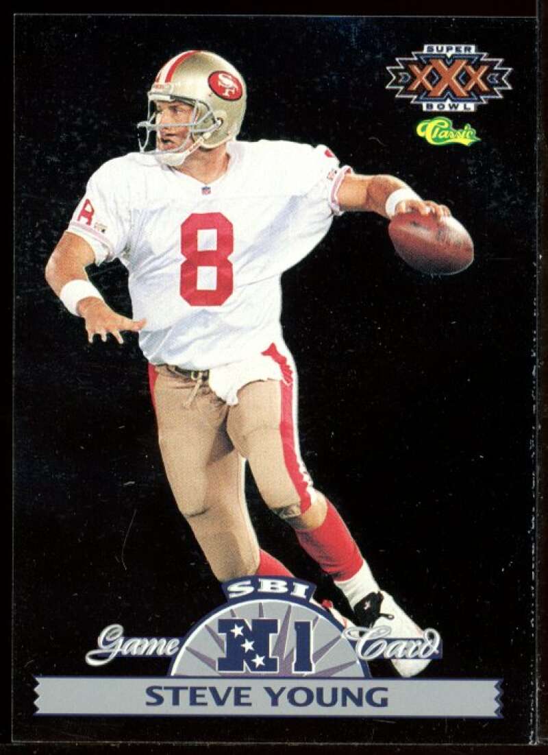 Steve Young Card 1995 Classic NFL Experience Super Bowl Game #N1 Image 1
