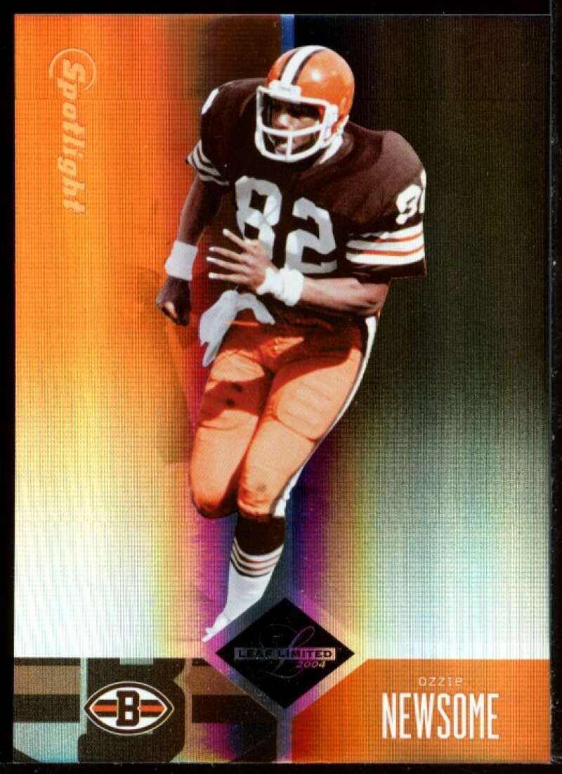 Ozzie Newsome Card 2004 Leaf Limited Bronze Spotlight #135 Image 1