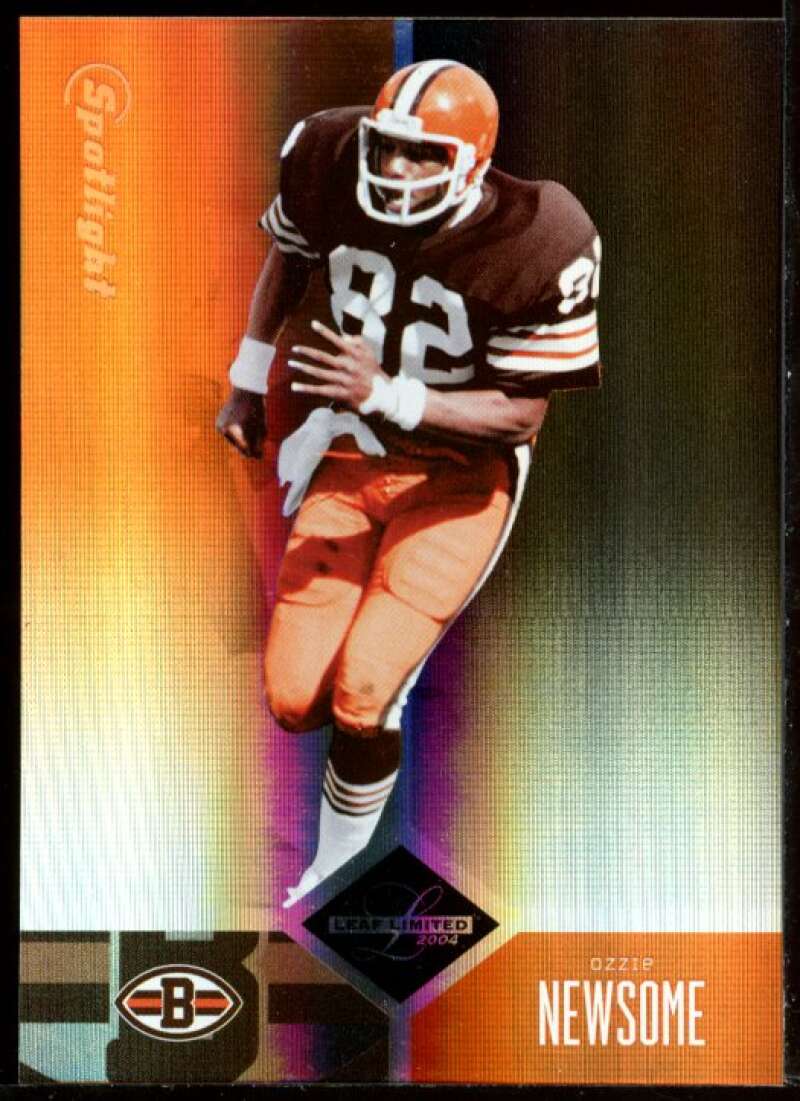 Ozzie Newsome Card 2004 Leaf Limited Bronze Spotlight #135 Image 1