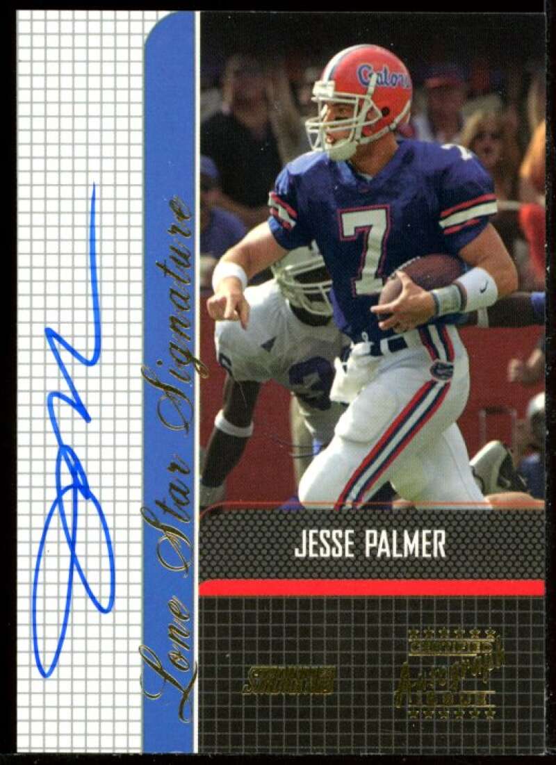 Jesse Palmer Rookie Card 2001 Stadium Club Lone Star Signatures #LSJP Image 1