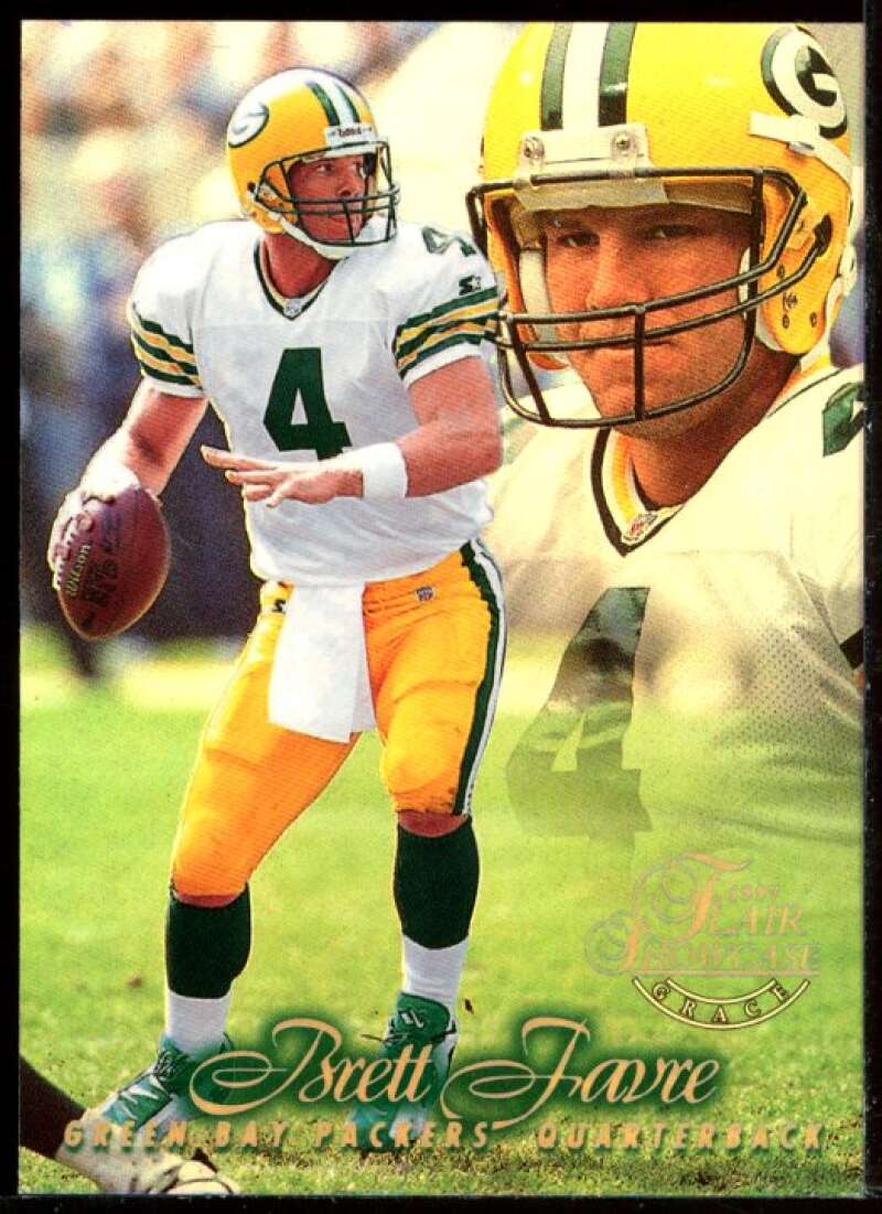 Brett Favre Card 1997 Flair Showcase Row 1 #4 Image 1