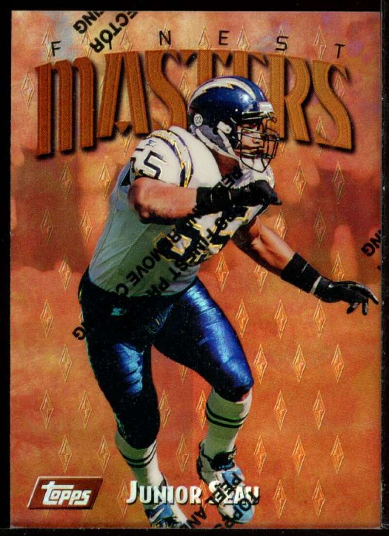 Junior Seau B Card 1997 Finest Refractors #60 Image 1