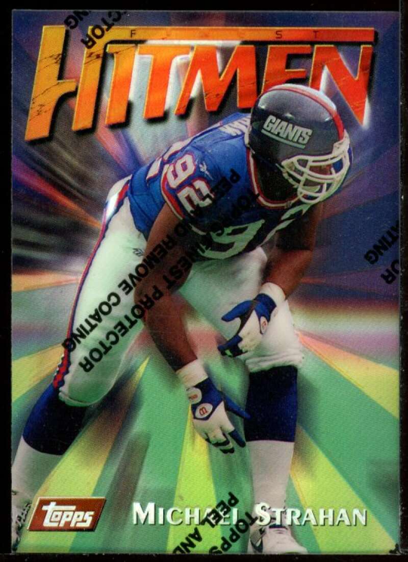 Michael Strahan B Card 1997 Finest Refractors #79 Image 1