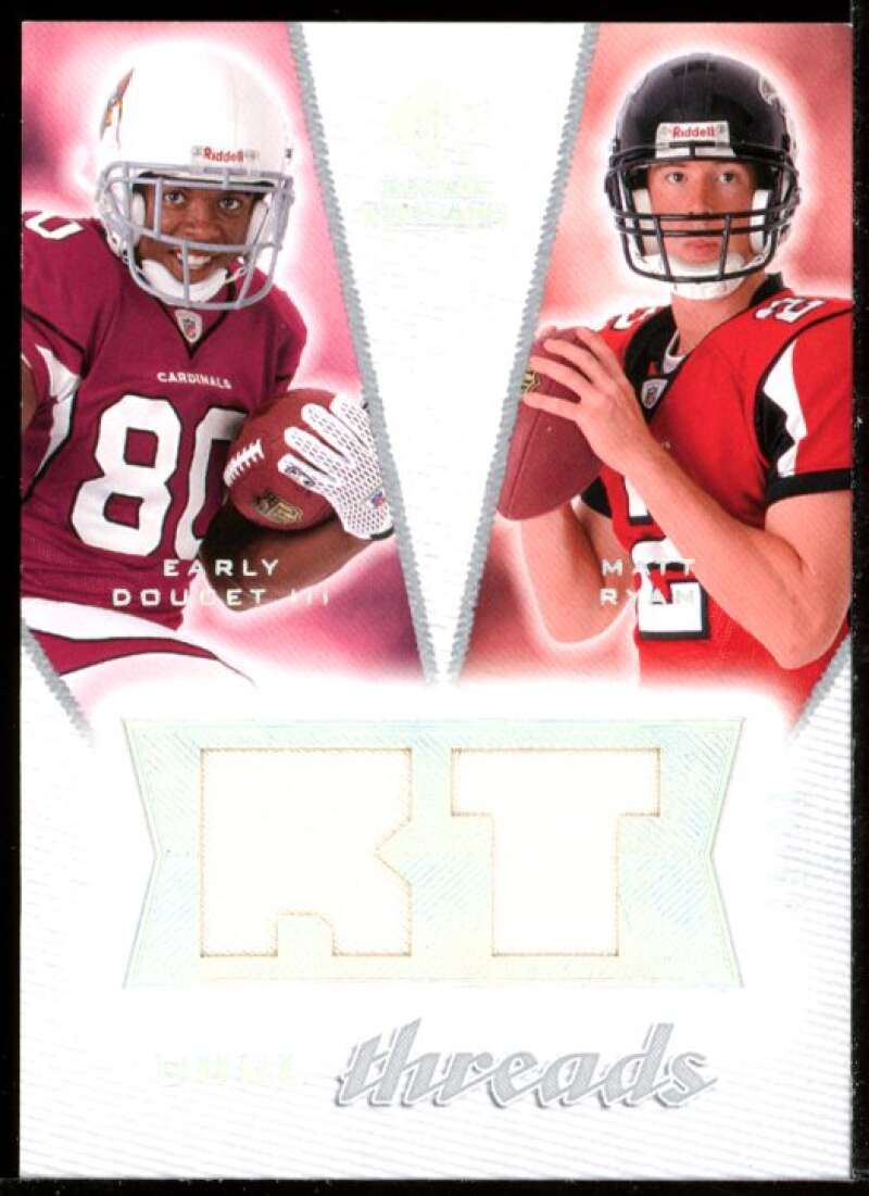 Matt Ryan Rookie Card /Early Doucet 2008 SP Rookie Threads Dual Threads #DTDR Image 1