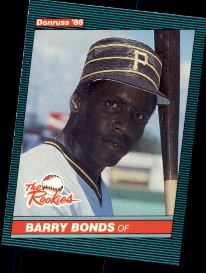 Barry Bonds Rookie Card 1986 Donruss Rookies #11 Image 1