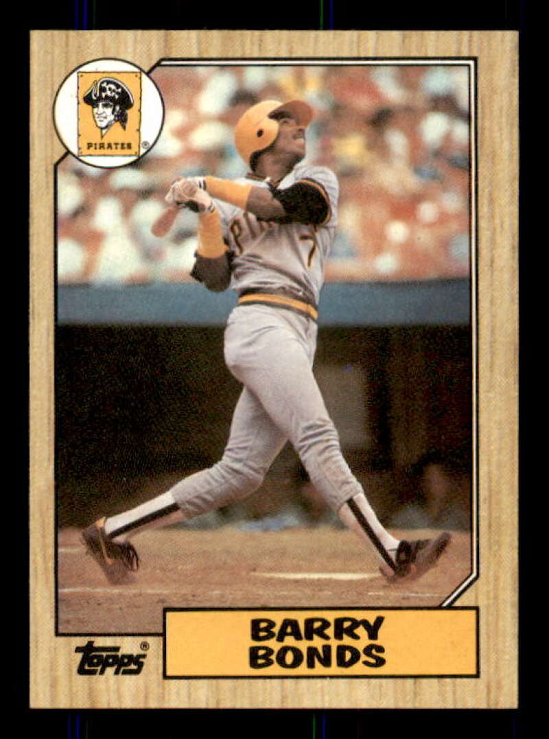 Barry Bonds Rookie Card 1987 Topps #320 Image 1