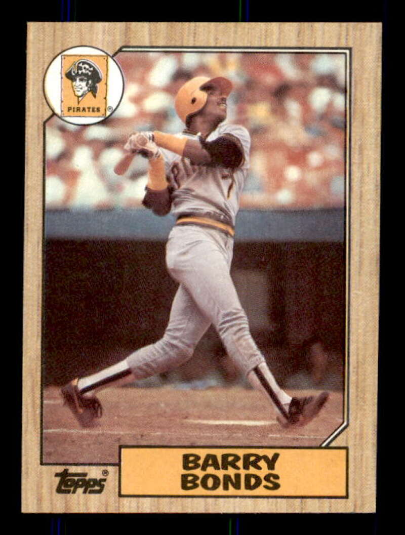 Barry Bonds Rookie Card 1987 Topps #320 Image 1