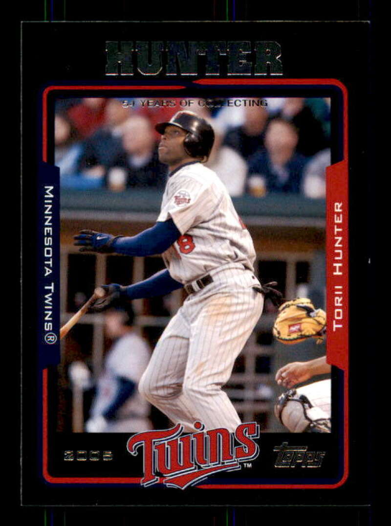 Torii Hunter Card 2005 Topps Black #3 Image 1